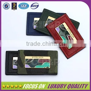 Cammouflage Metal Design up Garment Leather Label for Sport Clothing thumbnail-1