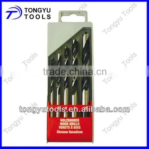 5PCS Wood Working Drill Bits Sets in Plastix Box thumbnail-1