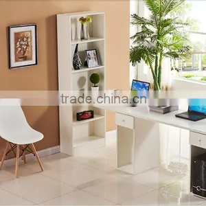 Freedom of Mobile Wooden Computer Study Table Desk With Bookshelf thumbnail-1