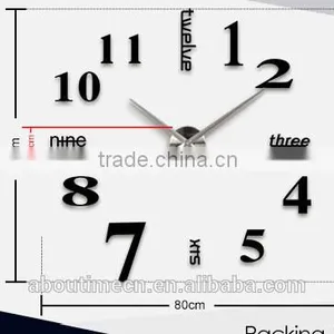 3D Removable Vinyl Decal EVA Clock Design Wall Sticker thumbnail-5
