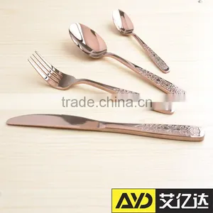Cutlery Set 72! Stainless Steel Gold Plated Cutlery thumbnail-1