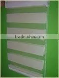Two Sheet Rainbow Green Color Zebra Blind thumbnail-1
