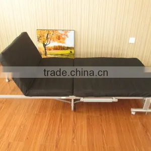 Mesh Cloth Folding Bed With Metal Bedbase thumbnail-1