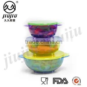 Baby Bowls With 3 Bright Colorful Bowls And 3 Lids Perfect For Babies And Toddlers thumbnail-1