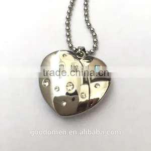 Sterling Silver Open Heart Stainess Steel Adjustable Necklace thumbnail-6