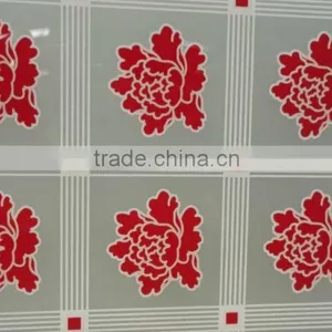 Silk Screen Printed Glass for Door for India Market /six Line Rose thumbnail-1