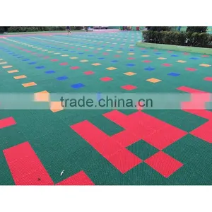 Modular Interlocking Outdoor Badminton Court Mat thumbnail-1