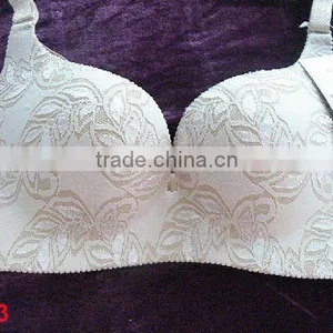 Lace Covered Seamless Bra thumbnail-1