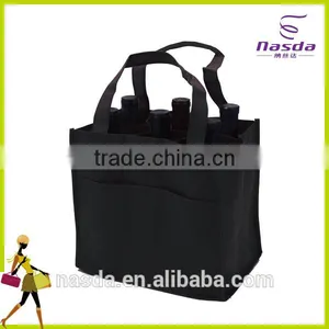 Black Color Non Woven Wine Bag With Custom Logo,multipurpose Wine Bag for Promotion,Resuable Ice Bag for Wine thumbnail-1