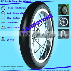 12 Inch Bicycle Wheel (12x2.125 , 12x1.75) thumbnail-1
