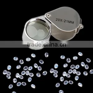 Mini 20X Glass Magnifying Magnifier Jeweler Eye Jewelry Loupe Loop for Jewelry Stamps Coins Checking thumbnail-2