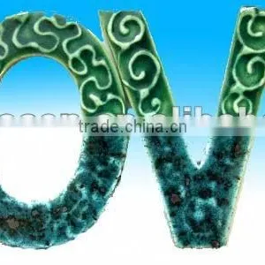 Glazed Ceramic Letters Decoration thumbnail-1