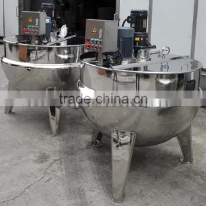 Stainless Steel Popular Wenzhou 150L Industrial Steam Heating Double Jacket Kettle thumbnail-3