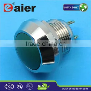 12mm Metal Body Plastic Head Anti Vandal Push Button Switch thumbnail-1