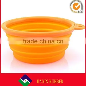 Colourful Foldable Silicone Dog Bowl, Silicone Pet Bowl, Silicone Collapsible Bowl thumbnail-2
