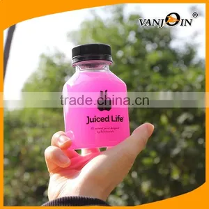 Mini Square Cold Pressed Juice Bottles BPA Free thumbnail-3