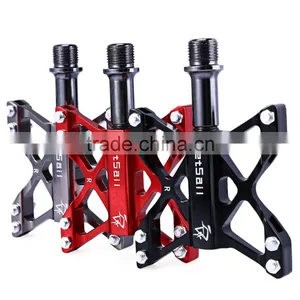 1 Pair SETSAIL 068 Mountain Bike Pedals MTB Road Cycling Bearing Pedals Suitable BMX Flat With Butterfly Shape Bicycle Parts thumbnail-1