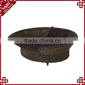 China New Dog Pet Products Wicker Woven Comfortable Dog Bed Luxury thumbnail-1