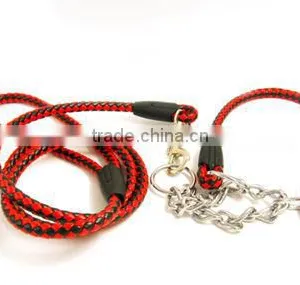 Dog Leash and Collar w/ Chain thumbnail-1