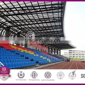 12-18mm 100% Leakage Proof Polycarbonate Sheet/Polycarbonate System for Curved Roof thumbnail-1