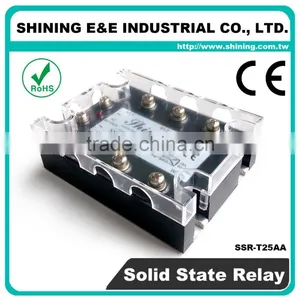 SSR-T25AA Three Phase Type AC to AC Industrial 25A AC Relay SSR thumbnail-5