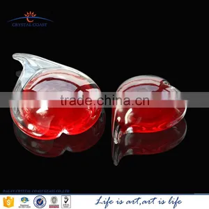 Red Heart Shaped Wedding Gift Items Glass Ornaments,re Heart Shaped Glass Stones thumbnail-1