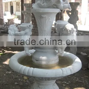 Angel Carved Stone Fountain for Outdoor thumbnail-5