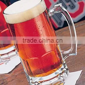 German Style Extra Large Glass Beer Mug - 34 oz thumbnail-1
