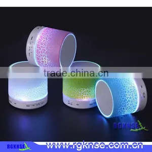 RGKNSE High Quality LED Speaker 300mAh Wireless Bluetooth Speaker With LED Light Brass Mini Speaker thumbnail-2