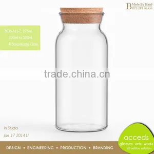 Eco-Friendly Pyrex Glass Mini Milk Bottles Wholesale thumbnail-1