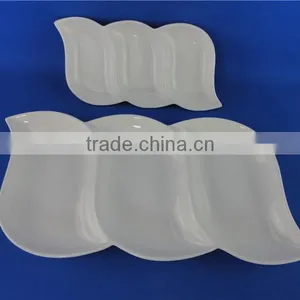 Plates Porcelain Different Shapes White thumbnail-3
