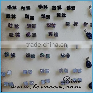 Fancy Stud Earring Latest Fashion Accessories Geode Earrings thumbnail-2