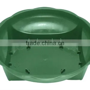 Florist Square Round Bowl Green thumbnail-1
