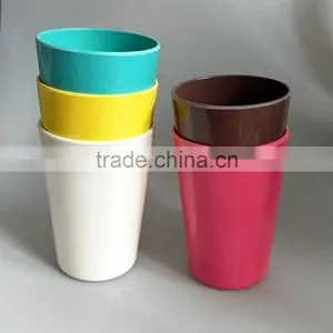 Colored Children Tumbler Cups Biodegradable Bamboo Fiber Drink Mug thumbnail-6