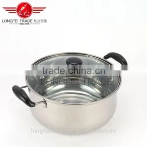 Zhejiang China Insulation Handle Cheap Best Quality Wholesale Stainless Steel American High Cookware Soup Pot thumbnail-1