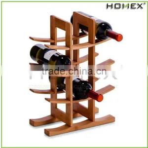Bamboo Wine Holder/ Wine Storage Rack /wine Rack Cabinet Homex-BSCI thumbnail-1