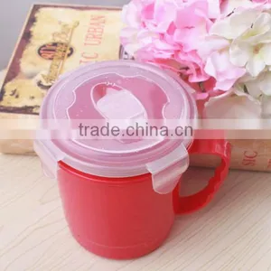 2016 New Plastic Lock Cup With Handle/Pastic Glass Tumbler With Lid thumbnail-3