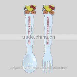 Melamine Owl Spoon and Fork thumbnail-1