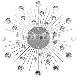 Sunburst Crystal Wall Clock thumbnail-1