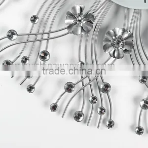 Custom Good Quality Beautiful Silver Cheap Wall Clocks thumbnail-4
