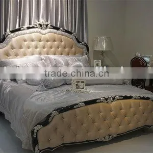 Fashion Luxury Simple Design Bedroom Set,bed,sidetable,dresser&mirror, Hand Made and Can be Customized--BG90439 MOQ:1 SET thumbnail-1