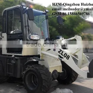 4WD Tractor HZM 908 Cheap Wheel Loader Price Chinese Wheel Loader Without Cabin for Sale thumbnail-4