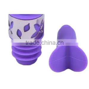 Eco-Friendly Feature Bar Accessories Type Lily Shape Bar Accessories Type and Silicone Material Silicone Wine Bottle Stopper thumbnail-2