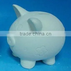 Ceramic White Piggy Banks thumbnail-1