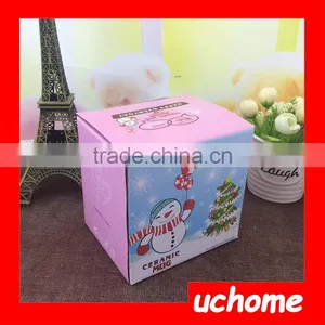 UCHOME Cute Creative Snowman Ceramic Cup Tea Milk Coffee Mug With Spoon & Lid thumbnail-6