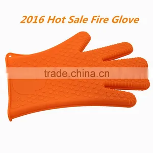 Heat Resistant High Temperature Rubber Silicone Oven Gloves thumbnail-1