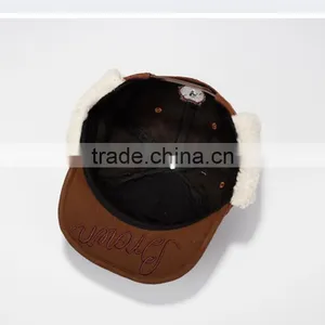 Winter Woolen Bear Style Baby Earflap Cap thumbnail-5