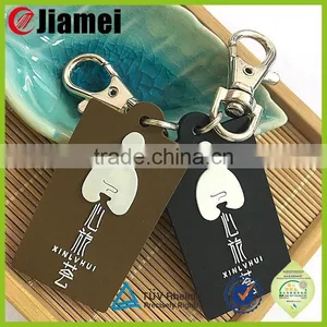 Factory Made Two Side Cheap Custom 3d Pvc Logo Keychain thumbnail-3