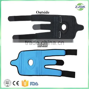 Hinged Silicon Gel Sports Knee Support, Knee Brace for Bicycle thumbnail-5