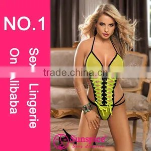 2015 High Quality Hot Sales Sexy Micro Teddy Lingerie China Sexy Lingerie Sexy Lingerie Fishnet Teddy thumbnail-1